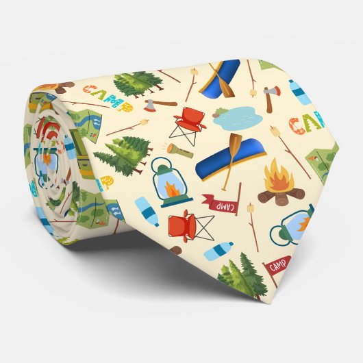 Camping Life Stropdas (Opgerold)