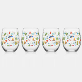 Camping Life Wijnglas Zonder Voet
