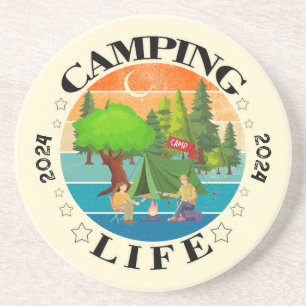 Camping Life Zandsteen Onderzetter