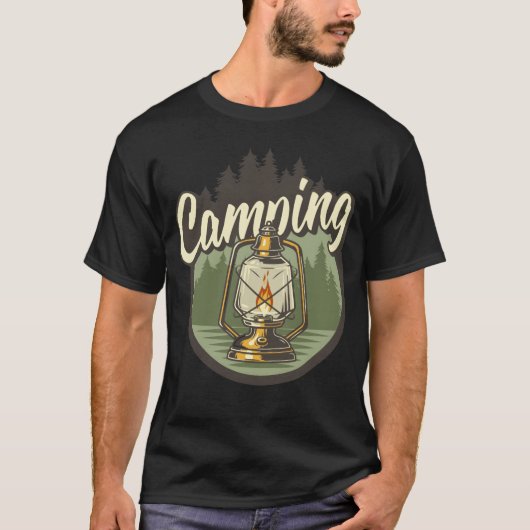 CAMPING LIGHT vintage T-shirt (Voorkant)