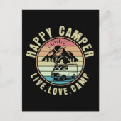 Camping - Live. Liefde. Kamp buiten Briefkaart (Voorkant)