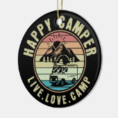 Camping - Live. Liefde. Kamp buiten Keramisch Ornament (Links)