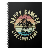 Camping - Live. Liefde. Kamp buiten Notitieboek (Voorkant)