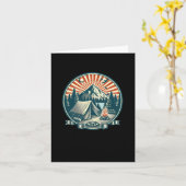 Camping Logo Erg Cool Sticker  Kaart (Gele Bloem)