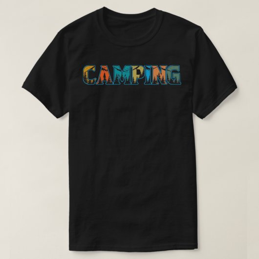 camping Logo Vintage Bergavontuur T-shirt (Design voorkant)