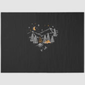 camping love hike natuur wild line tissuepapier (Voorkant)