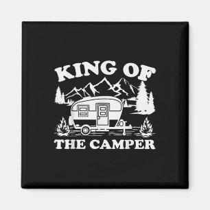 Camping Lover Camper van King of the Camper Magneet