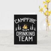 Camping Lovers Camper van het Team van het kampvuu Kaart (Gele Bloem)