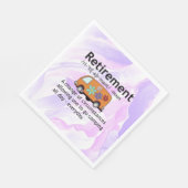 Camping Lovers Pensioen Definitie Grappig Servet (Hoek)