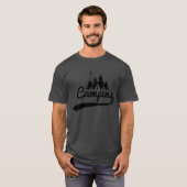 camping luxe vrienden t-shirt (Voorkant volledig)