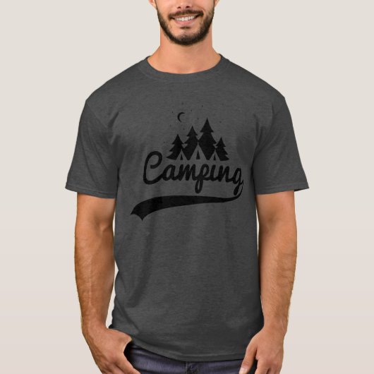 camping luxe vrienden t-shirt (Voorkant)