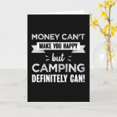 Camping maakt je gelukkig cadeau kaart (Gele Bloem)