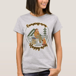 Camping mam gelukkig mam, mam camper schattig t-shirt