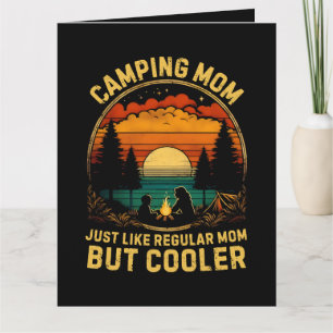 Camping mama net als een gewone mama kaart
