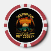 Camping mama net als een gewone mama poker chips (Voorkant)