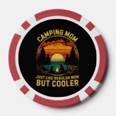 Camping mama net als een gewone mama poker chips (Achterkant)