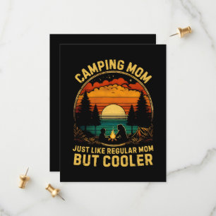 Camping mama net als een gewone mama save the date