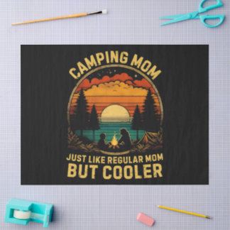 Camping mama net als een gewone mama tissuepapier
