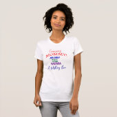 Camping mama! typografie t-shirt (Voorkant volledig)