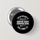 Camping Mannen Camper RV Camping Vakantie Camping  Ronde Button 5,7 Cm (Voorkant /achterkant)