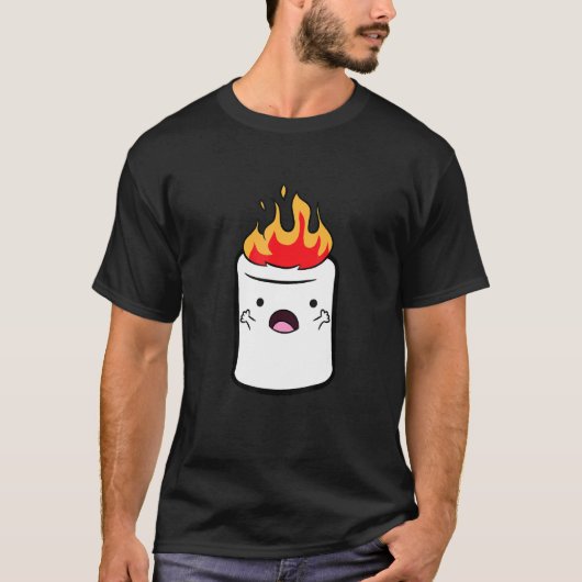 Camping Marshmallow Love Marshmallows T-shirt (Voorkant)