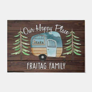 Camping Mat, Happy Camper Family Rug Deurmat