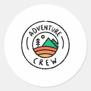 Camping Matchende T-Shirts Voor Familie Camper Avo Ronde Sticker