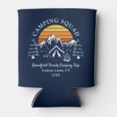 Camping Matching Retro Custom Camp Trip Blikjeskoeler (Voorkant)