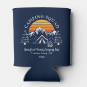 Camping Matching Retro Custom Camp Trip Blikjeskoeler (Achterkant)