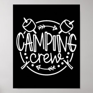 Camping Matching T-shirts Voor Familie Camper Groe Poster