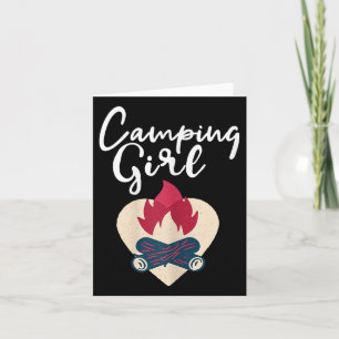 Camping Meisje Shirt Camper Meisje Gift Liefde Cam Kaart