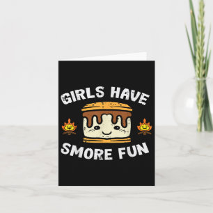Camping Meisjes Hebben Smore Fun Camper Meisjes Ki Kaart