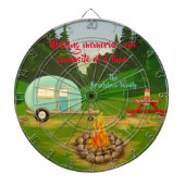 Camping Memories Dart Board Dartbord (Voorkant)