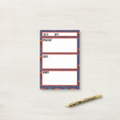 Camping Menu Maaltijdplanningstool Post-it® Notes (Op bureau)