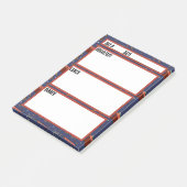 Camping Menu Maaltijdplanningstool Post-it® Notes (Schuin)