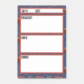 Camping Menu Maaltijdplanningstool Post-it® Notes (Voorkant)