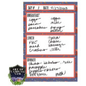 Camping Menu Maaltijdplanningstool Post-it® Notes