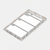 Camping Menu Maaltijdplanningstool Post-it® Notes (Schuin)