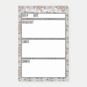 Camping Menu Maaltijdplanningstool Post-it® Notes (Voorkant)