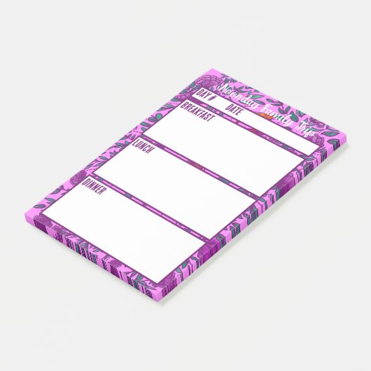 Camping Menu Maaltijdplanningstool Post-it® Notes (Schuin)