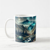 Camping met bergen en tenten koffiemok (Links)