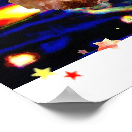 Camping met de sterren poster (Hoek)