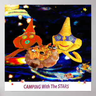 Camping met de sterren poster
