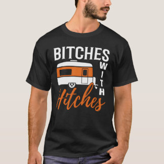 Camping met Hitches-familie T-shirt
