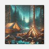 Camping met  verlichting magneet (Voorkant)