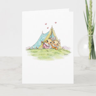 Camping Mice Jubileum Card Kaart