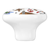 Camping Midwest Gevist Keramische Knop (Zijkant)