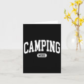Camping Mode Campfire Camp Life Zomervakantie Fu Kaart (Gele Bloem)