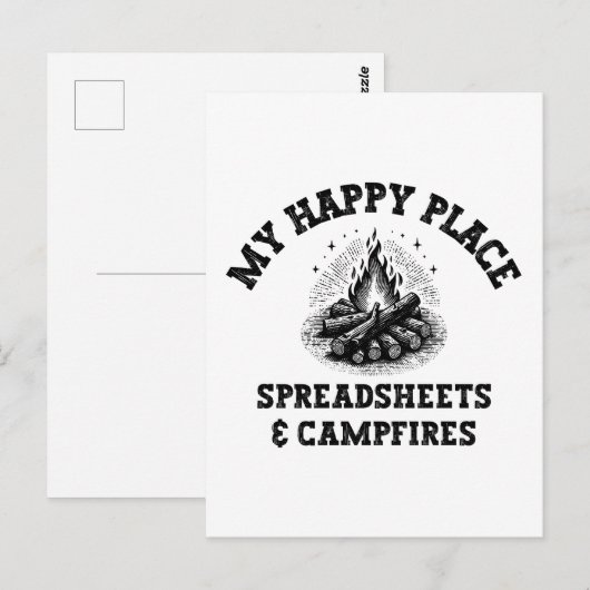 Camping Mode: Off The Grid - Grappig Accountant Gi Briefkaart (Voorkant / Achterkant)