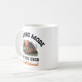 Camping Mode: Off The Grid - Grappig Accountant Gi Koffiemok (Voorkant links)